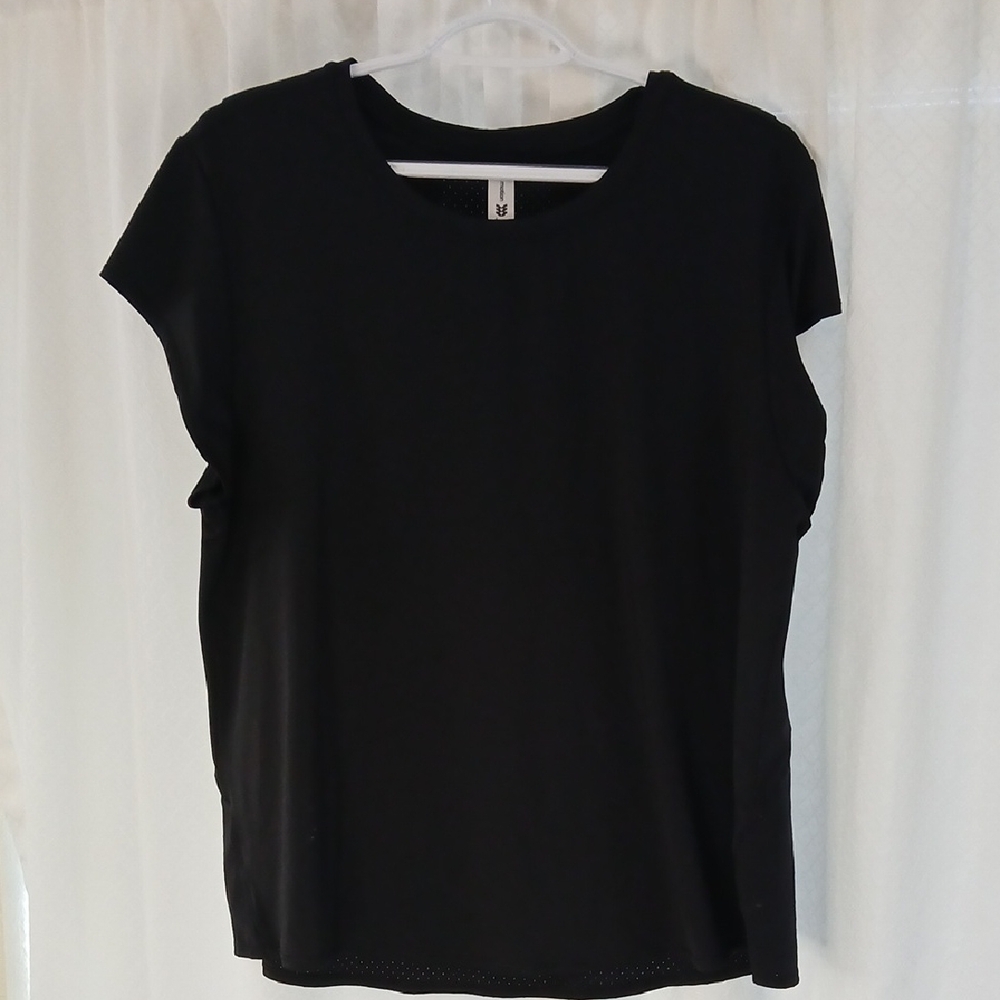 all in motion Black Short Sleeve Crewneck Top